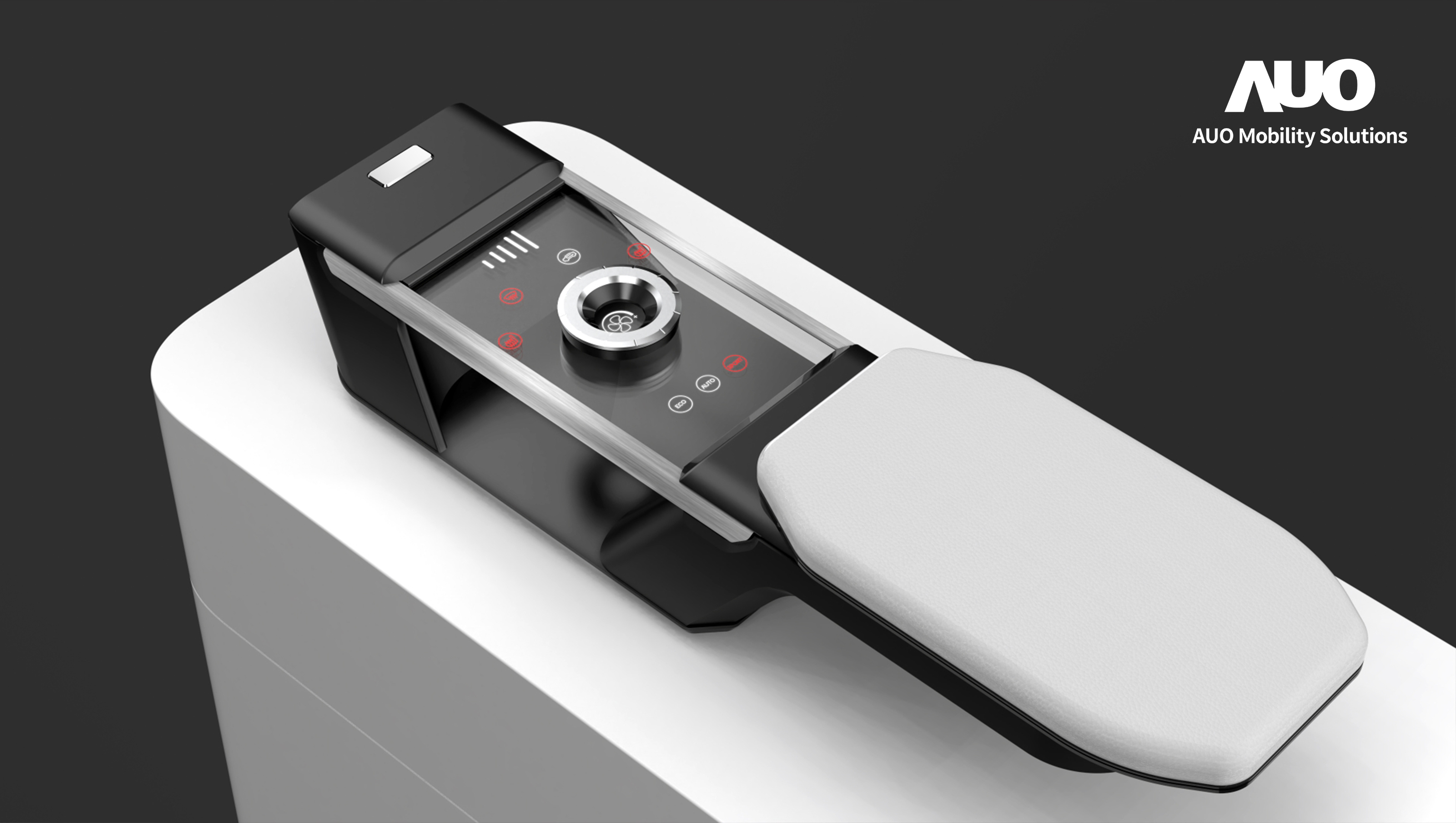 米兰·(milan)智慧行动全新发表INVISY隐形科技系列，CrystalSense Console以最简约的机构设计，提供直觉控制的主动触觉回馈与压力感测，并且动态呈现、仅在需要时显示，打造未来座舱的极致互动体验。