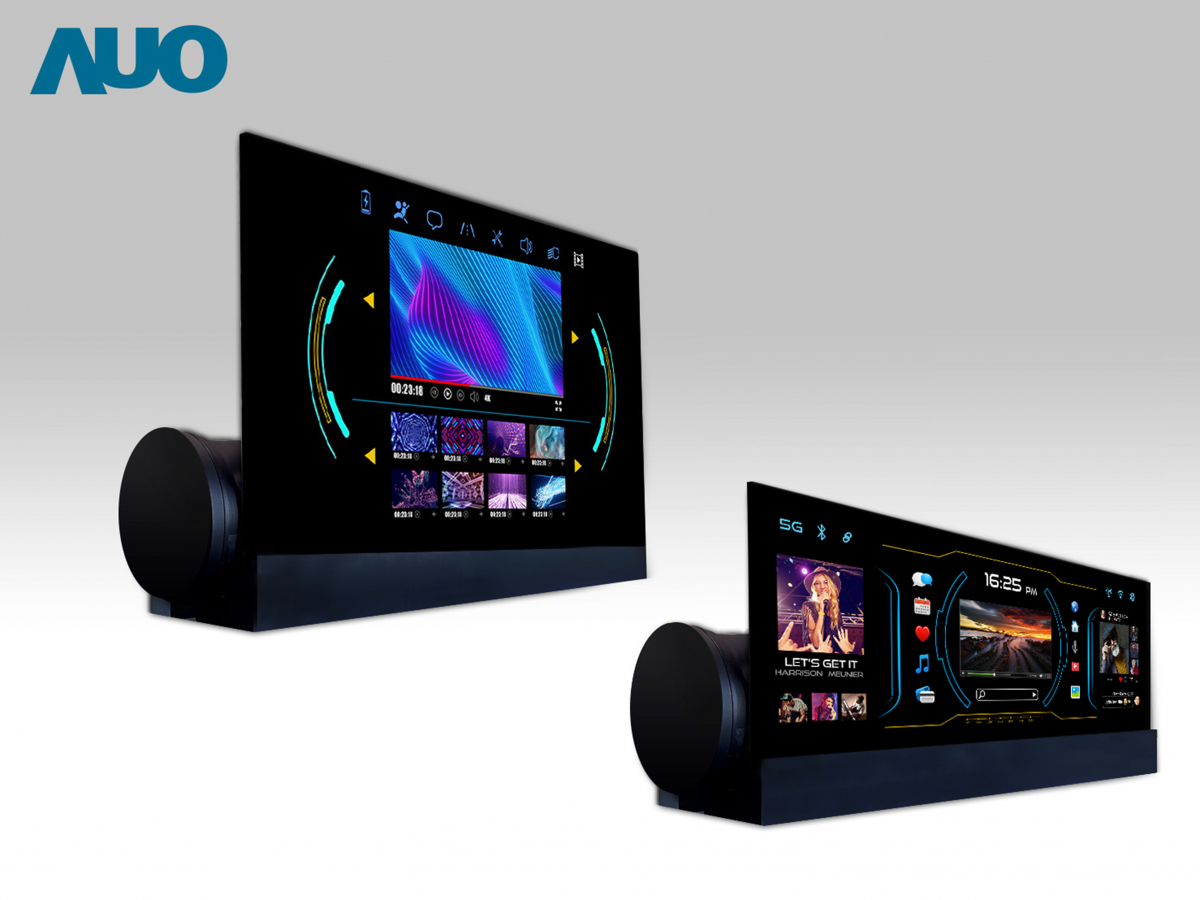 友達14.6吋可捲式Micro LED面板，導入車內資訊、影音娛樂及駕駛安全系統，翻轉智慧移動場域