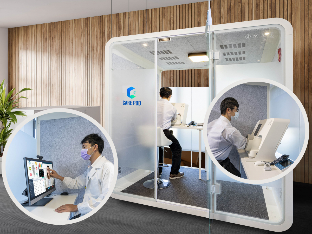 达擎于医疗科技展中展出＂远距诊疗舱＂，以因应医疗数字化及社会高龄化趋势下、复诊及慢性病患等族群对于远距看诊需求逐渐升高所推出的创新整合方案。多功能合一、高隐私性的远距诊疗舱可根据病患端与医师端的不同需求，提供弹性化及客制化功能，节省医生和病患的精力及时间