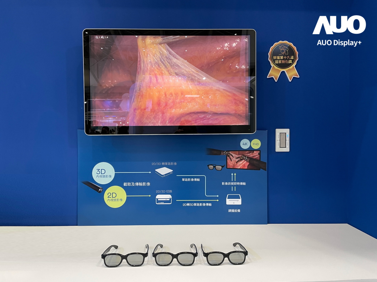 達擎寬視角3D醫療顯示器，協助醫護團隊成員於手術進行時，皆能看到一致性的3D影像，提高溝通效率，使手術更精準、快速完成達擎寬視角3D醫療顯示器，協助醫護團隊成員於手術進行時，皆能看到一致性的3D影像，提高溝通效率，使手術更精準、快速完成