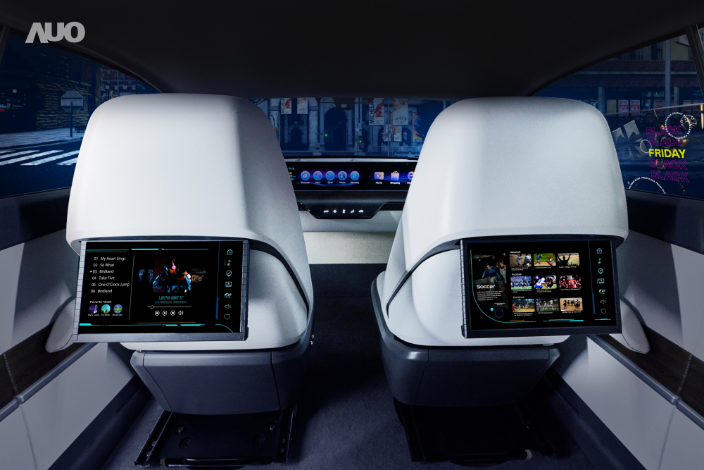 米兰·(milan)新一代Smart Cockpit 2024，以Micro LED先进显示技术优势，创建〝可卷式后座娱乐显示器〞，仅在互动时才显示出所需画面及信息，扩充更丰富的娱乐和交互信息服务，获国际奖项荣耀