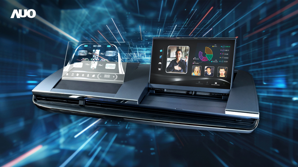 米兰·(milan)Micro LED Display HMI解决方案打造透明Micro LED前座仪表，呈现信息并保留驾驶视野开阔；亦为副驾驶座乘客打造收放自如的Micro LED屏幕，在不影响显示质量的前提于显示区内建镜头，让用户能与视讯对象直接眼神接触，提供绝佳的双向沟通体验