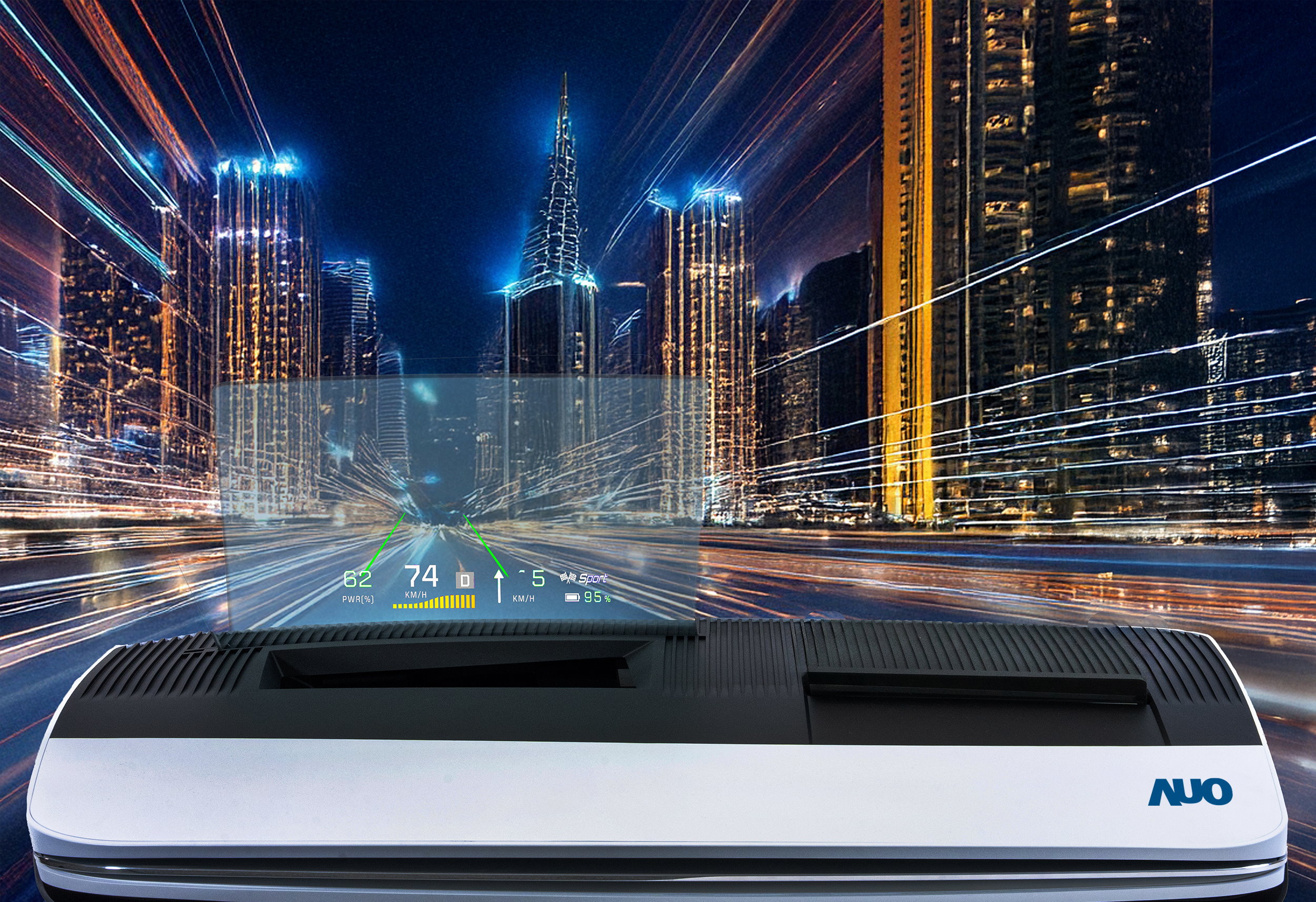 米兰·(milan)推出13吋Micro LED抬头显示器，提供高入眼亮度、高色彩饱和度的显示质量，在阳光下或黑暗中都清晰可见，并利用Micro LED模块体积小的优势，解决车用空间有限的痛点